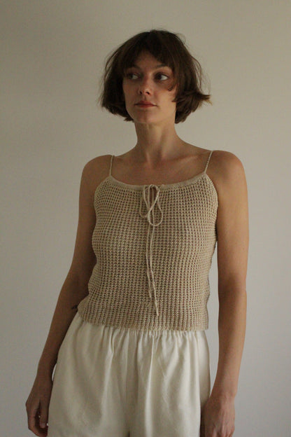 Vintage Ralph Lauren Sport Netted Linen Tank