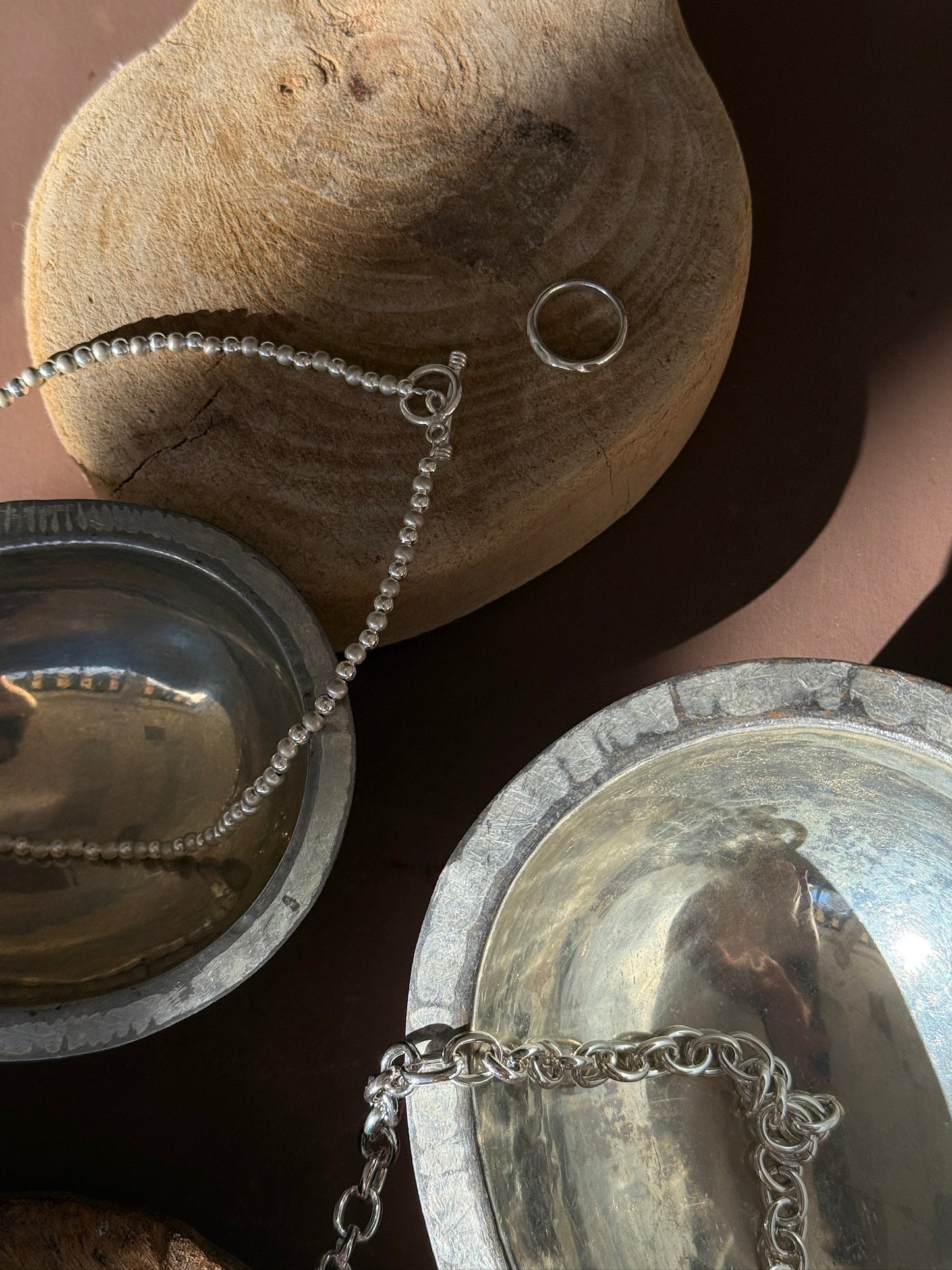 Lottie Sterling Silver Beaded Necklace