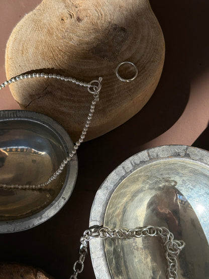 Lottie Sterling Silver Beaded Necklace