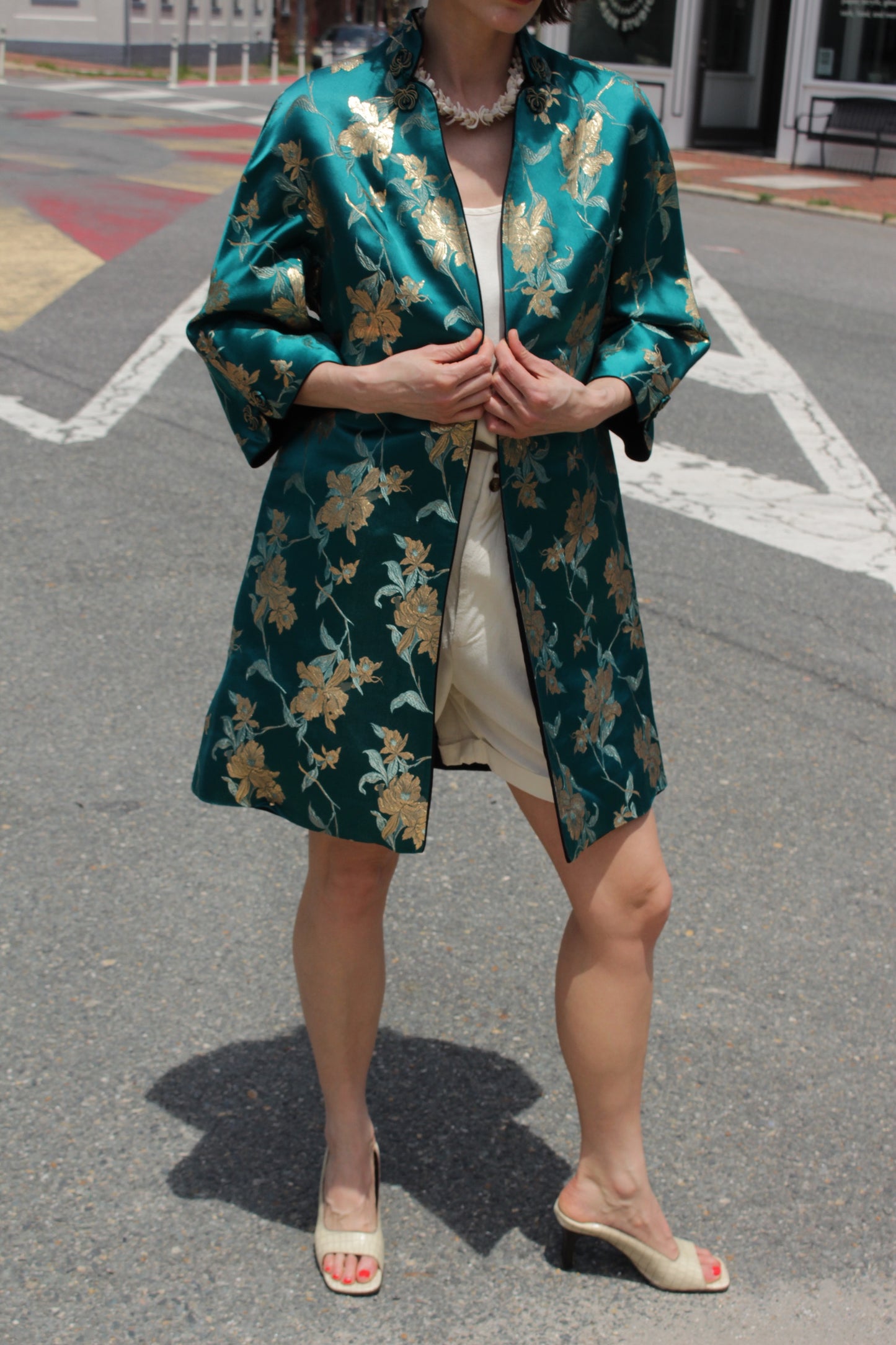 Gorgeous Vintage Reversible Embroidered Silk Jacket