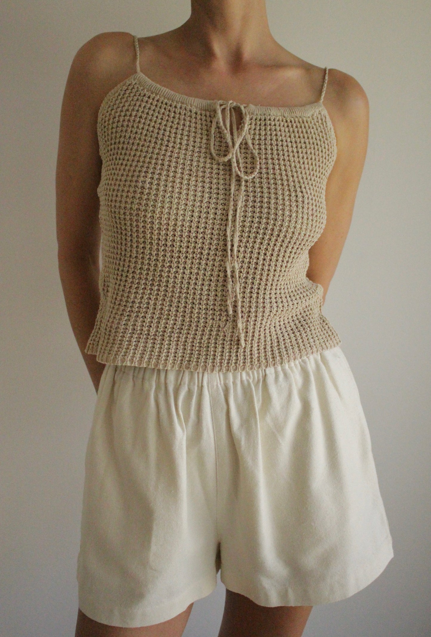 Vintage Ralph Lauren Sport Netted Linen Tank