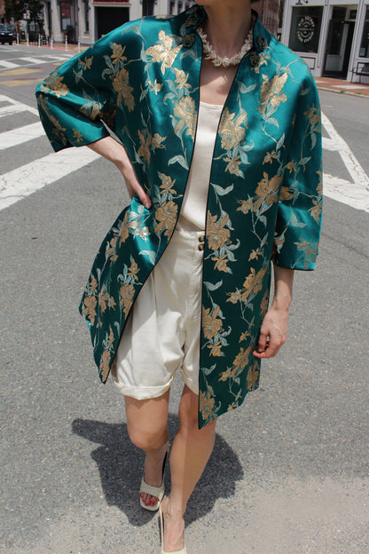 Gorgeous Vintage Reversible Embroidered Silk Jacket
