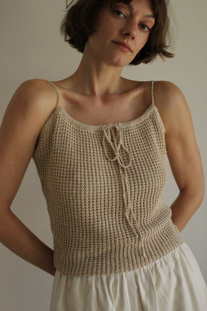 Vintage Ralph Lauren Sport Netted Linen Tank
