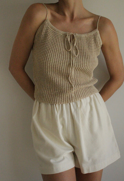 Vintage Ralph Lauren Sport Netted Linen Tank