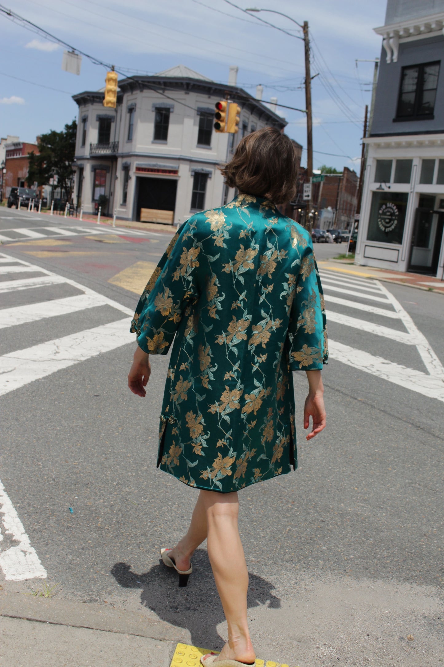 Gorgeous Vintage Reversible Embroidered Silk Jacket