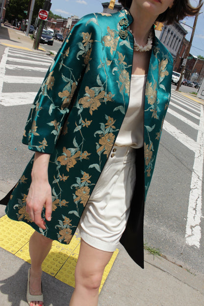 Gorgeous Vintage Reversible Embroidered Silk Jacket