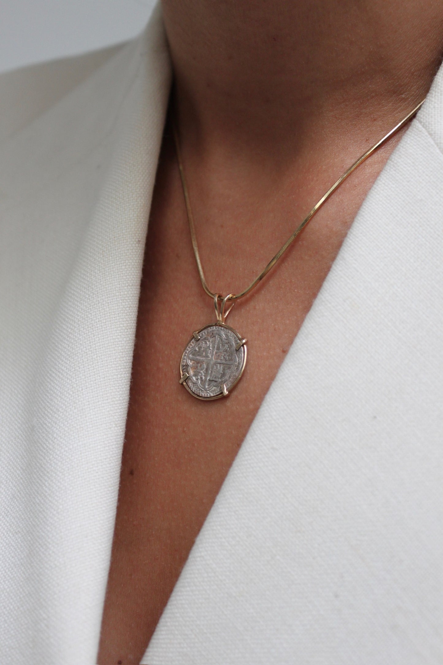 Incredible Vintage 14K Antique Coin Pendant