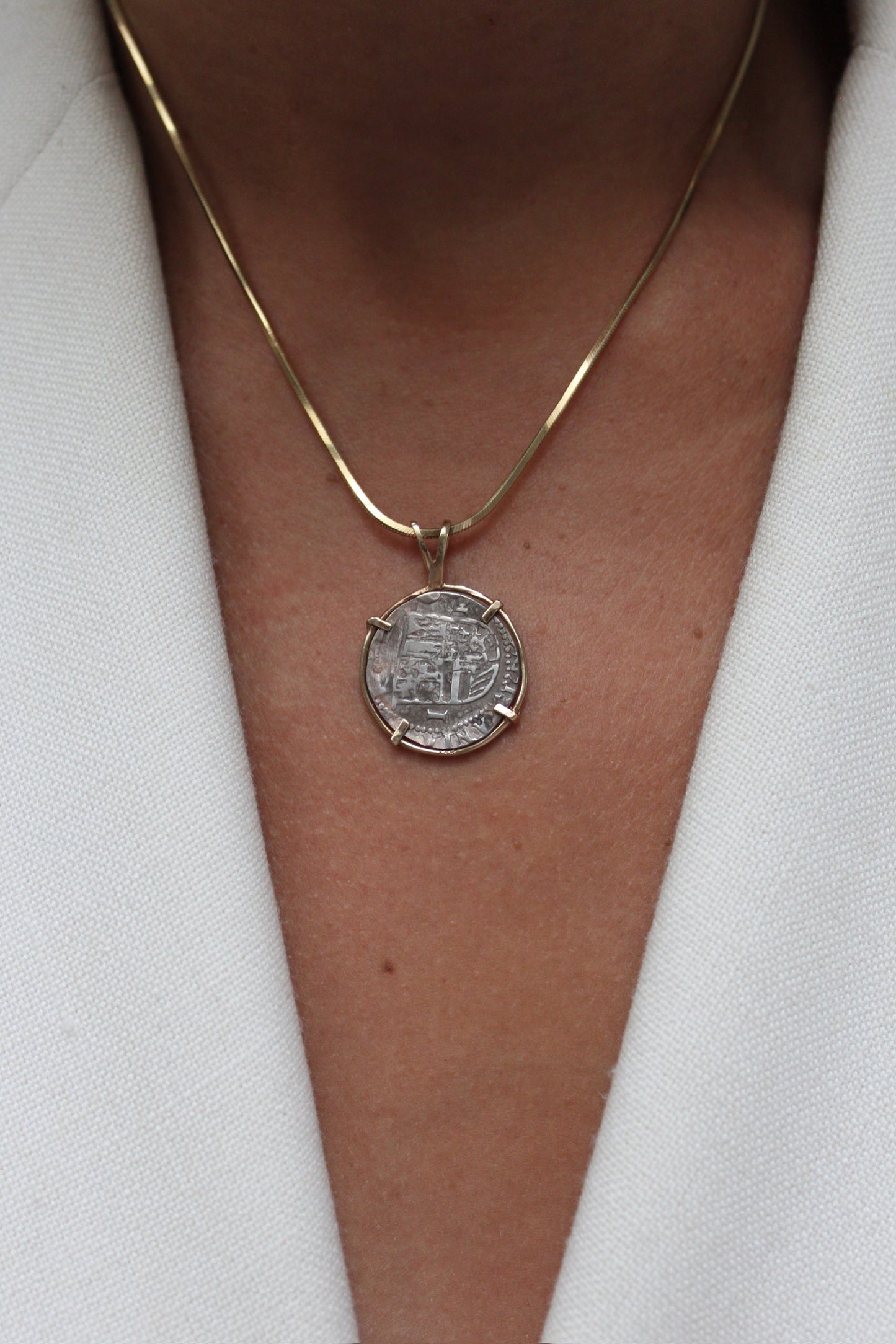 Incredible Vintage 14K Antique Coin Pendant