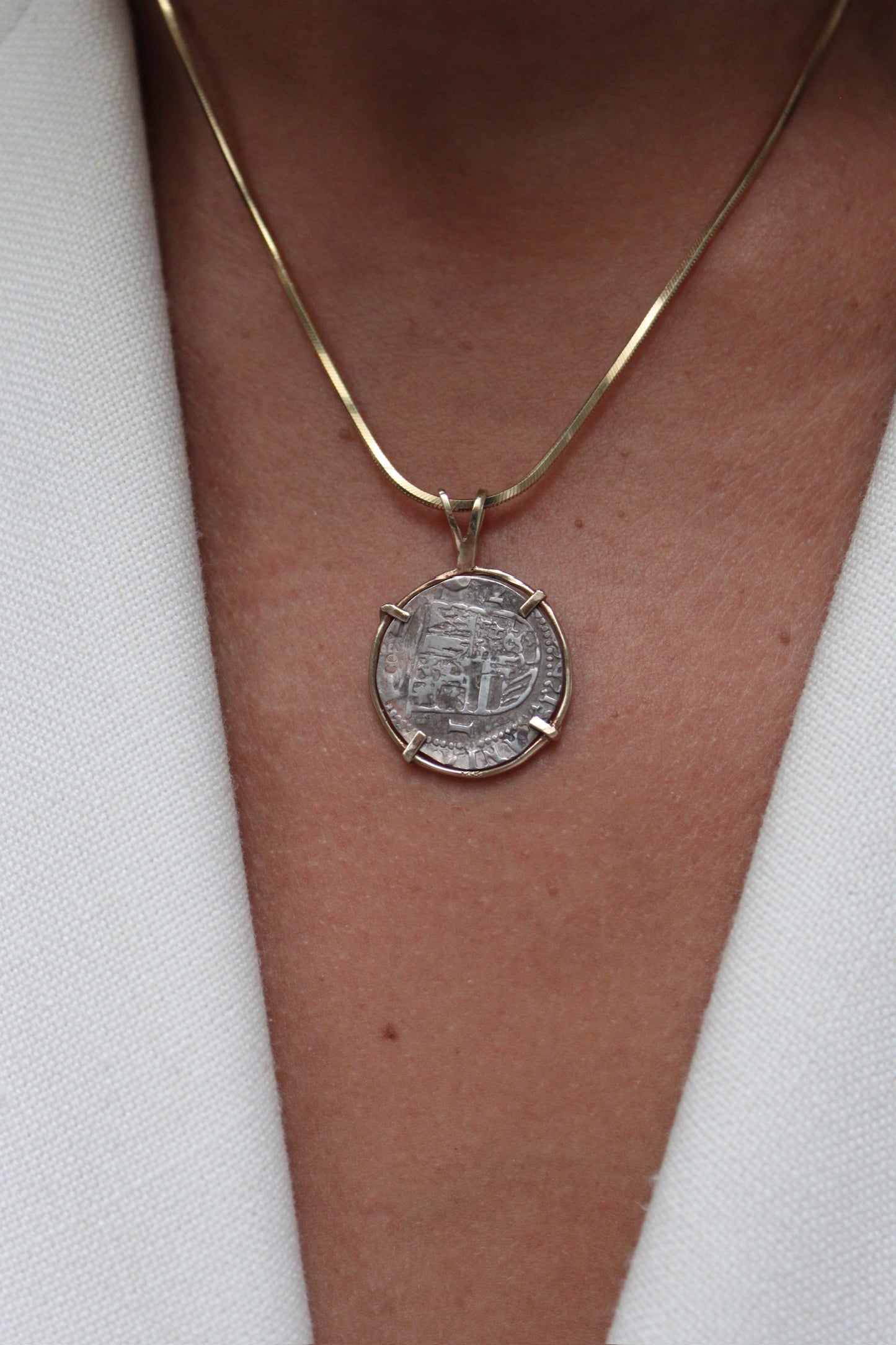 Incredible Vintage 14K Antique Coin Pendant