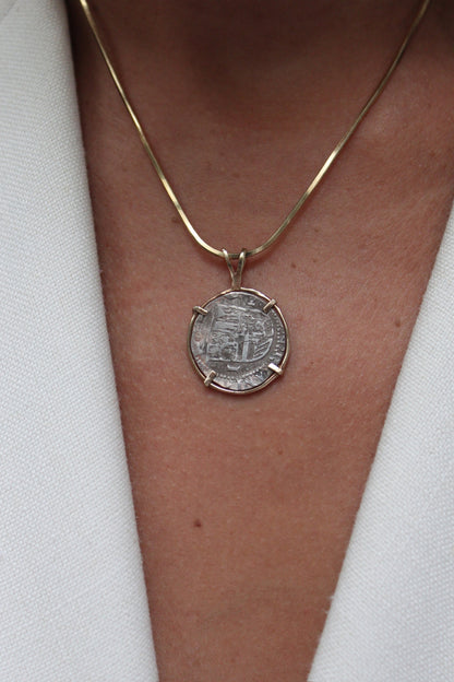 Incredible Vintage 14K Antique Coin Pendant