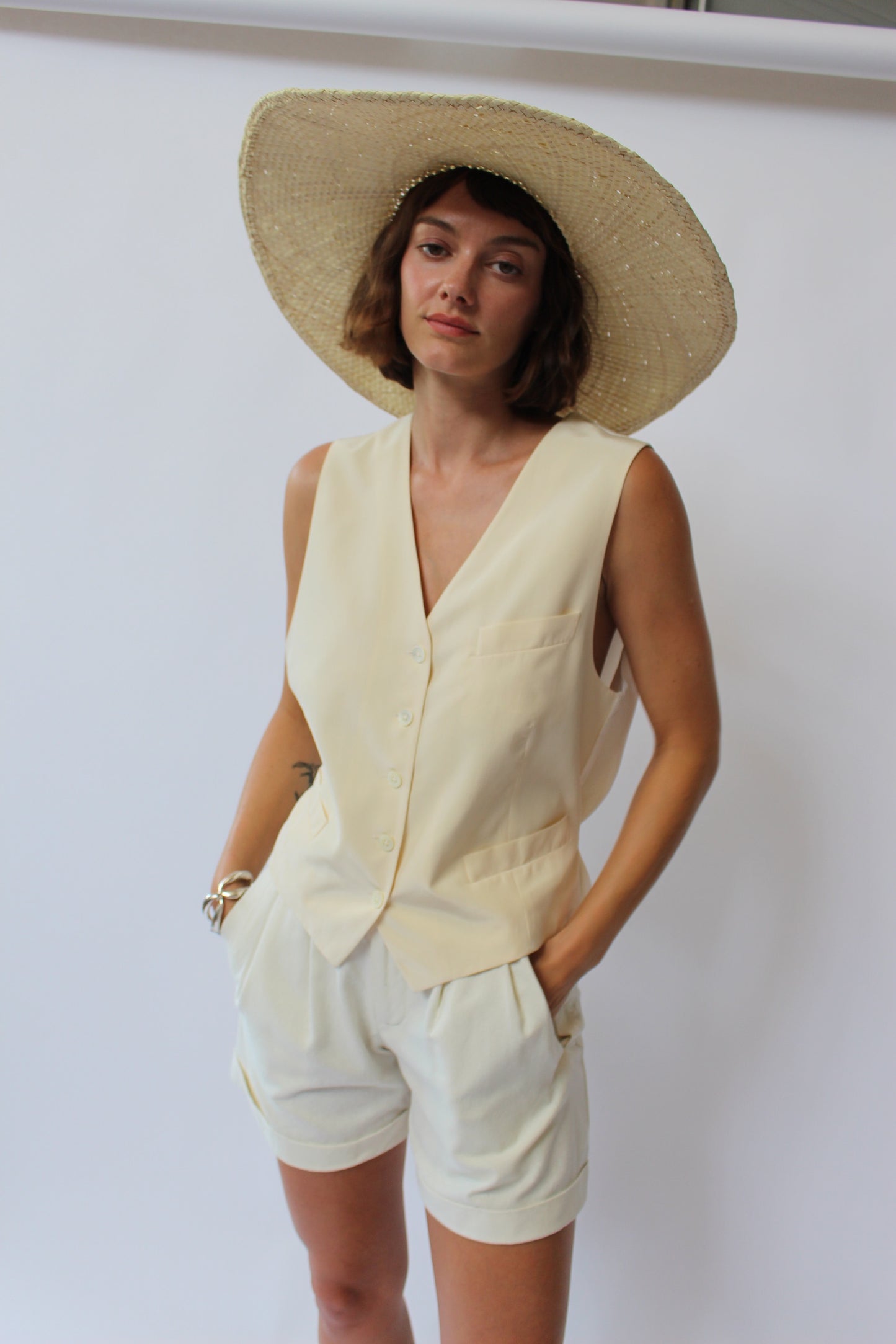 Wide Brim Palm Leaf Sun Hat