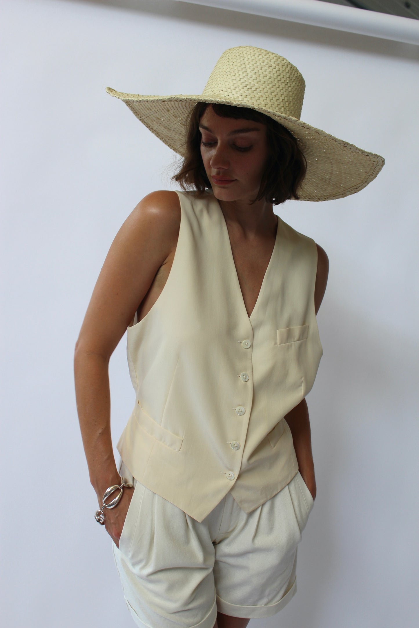 Wide Brim Palm Leaf Sun Hat