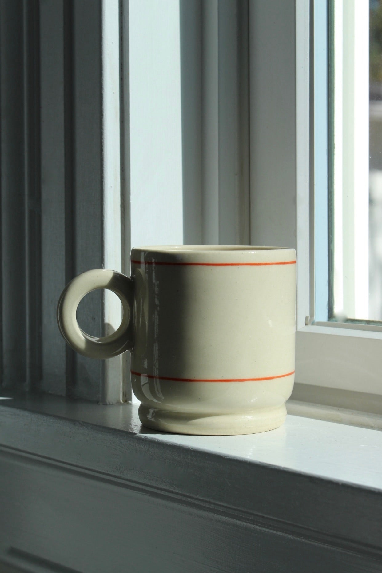 Striped Handwarmer Mug