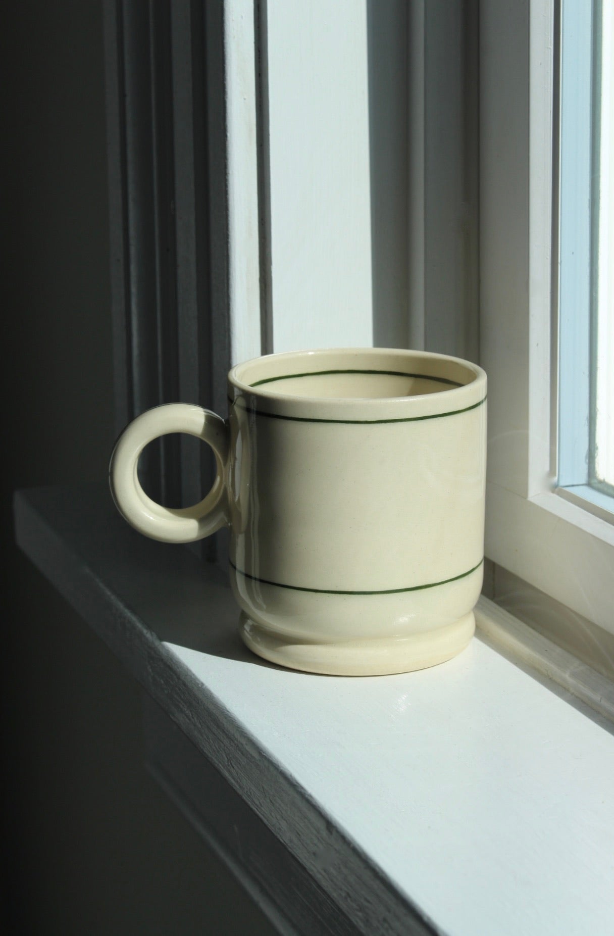 Striped Handwarmer Mug