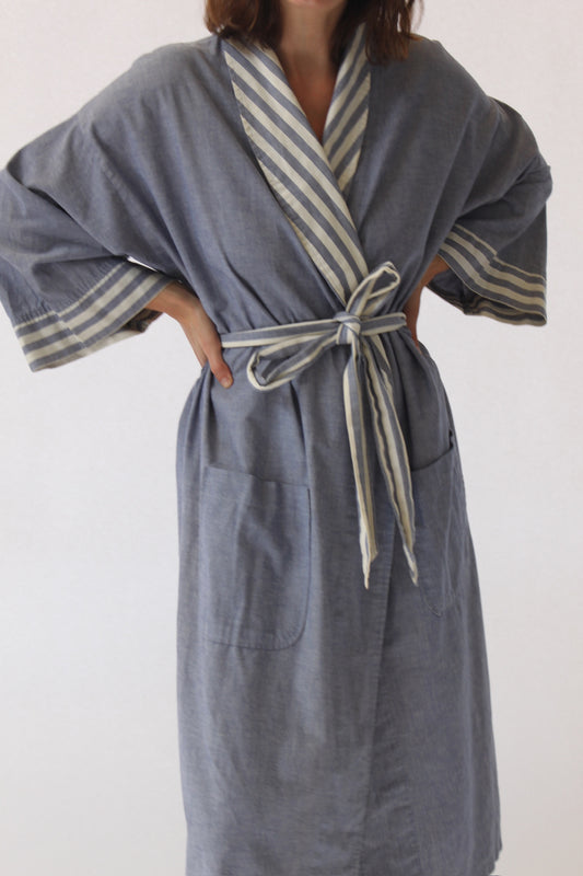 Vintage Christian Dior Striped House Robe