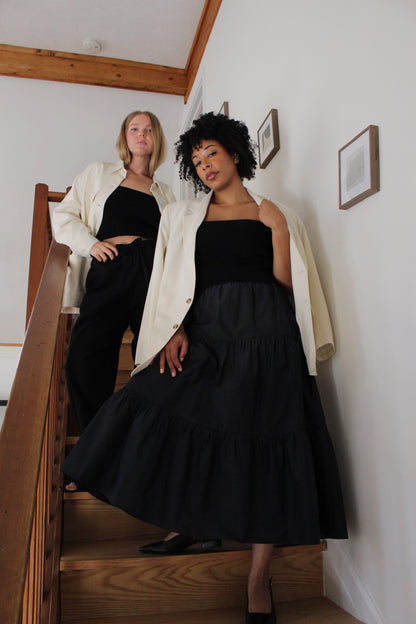 Skyler Woven Silk Blazer