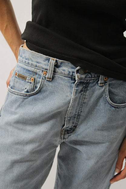 Distressed Vintage Calvin Klein Denim