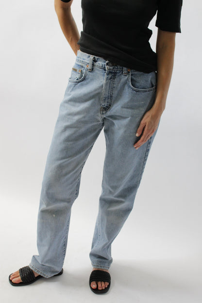 Distressed Vintage Calvin Klein Denim