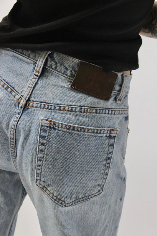 Distressed Vintage Calvin Klein Denim