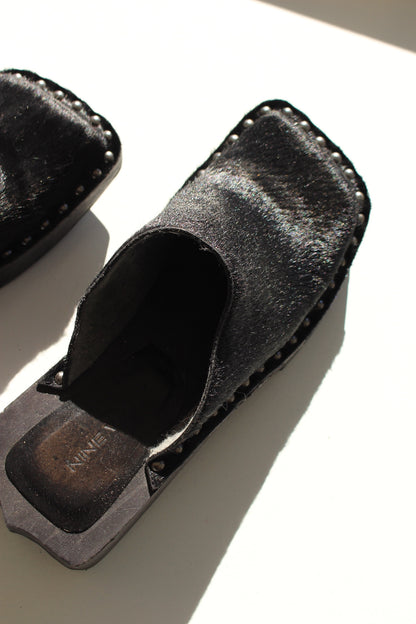 90s Nine West Pony Hair Mule