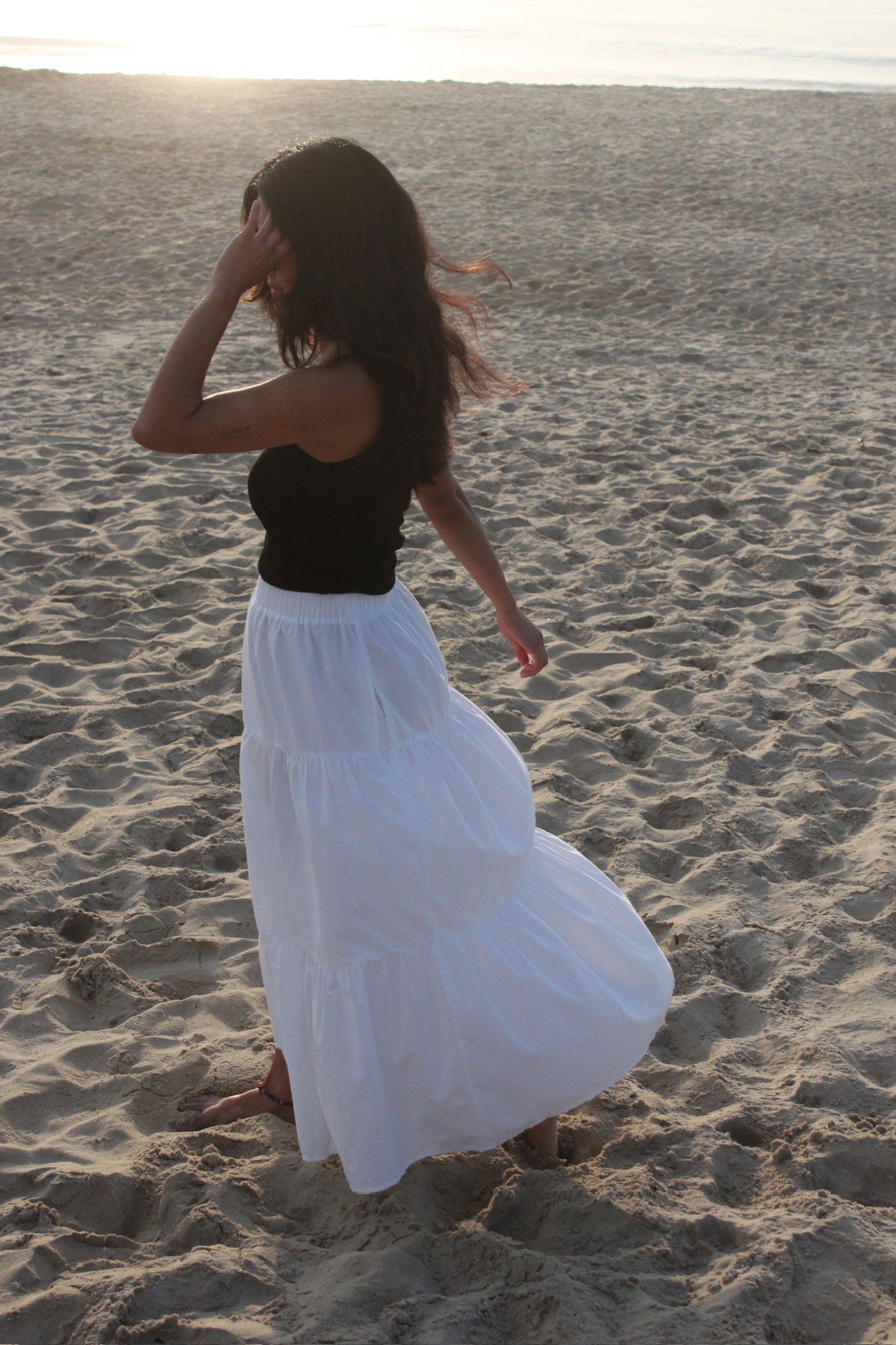 MiMi Silk Cotton Voile Skirt