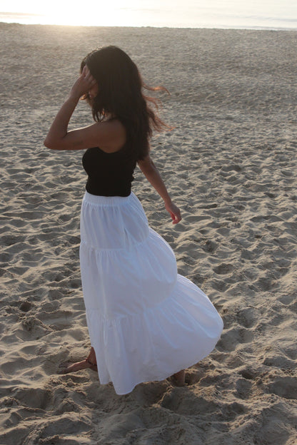 MiMi Silk Cotton Voile Skirt