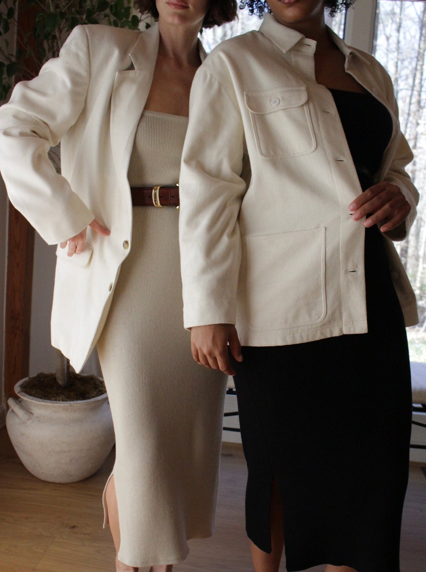 Skyler Woven Silk Blazer