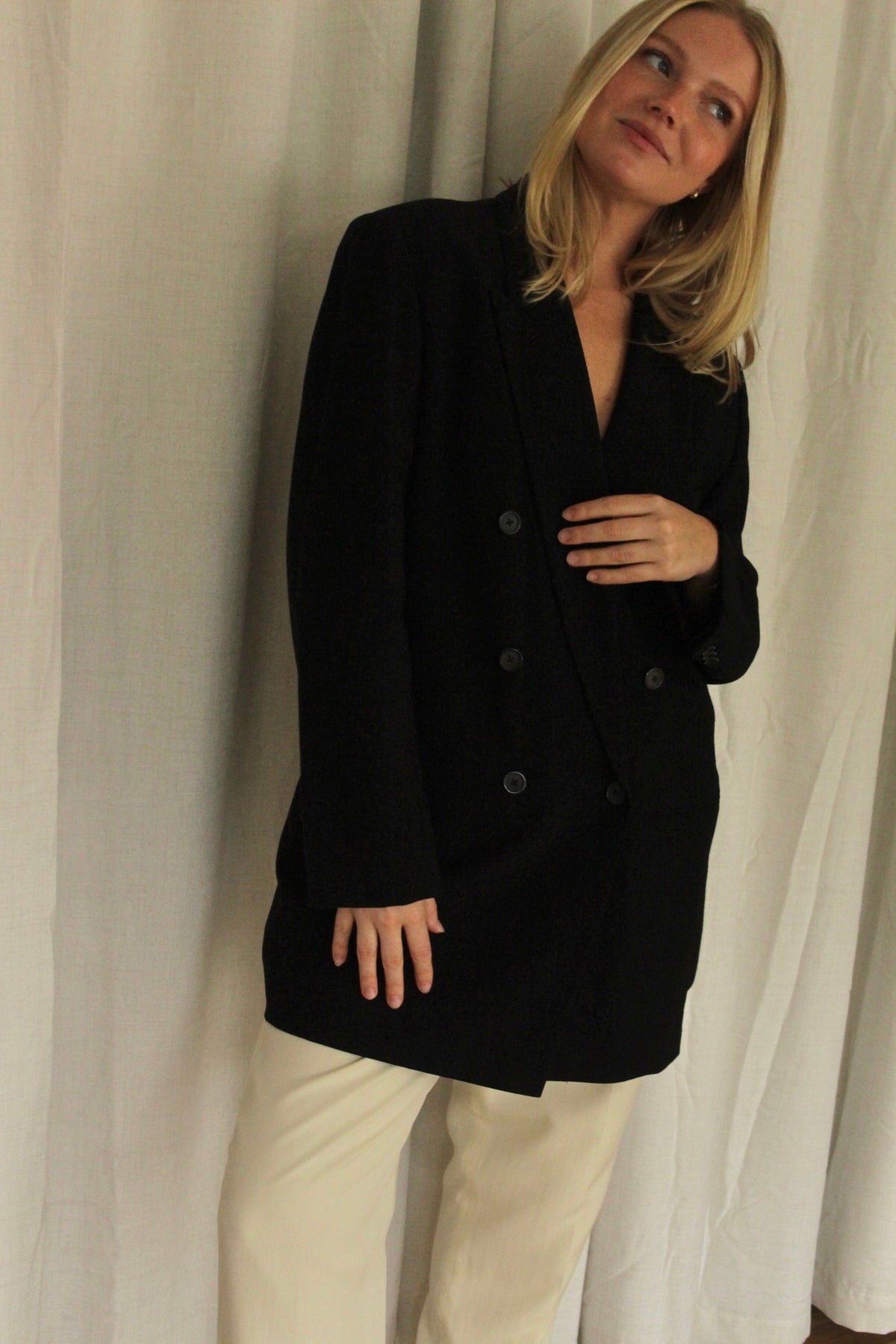 Vintage DKNY Pure Wool Double Breasted Blazer