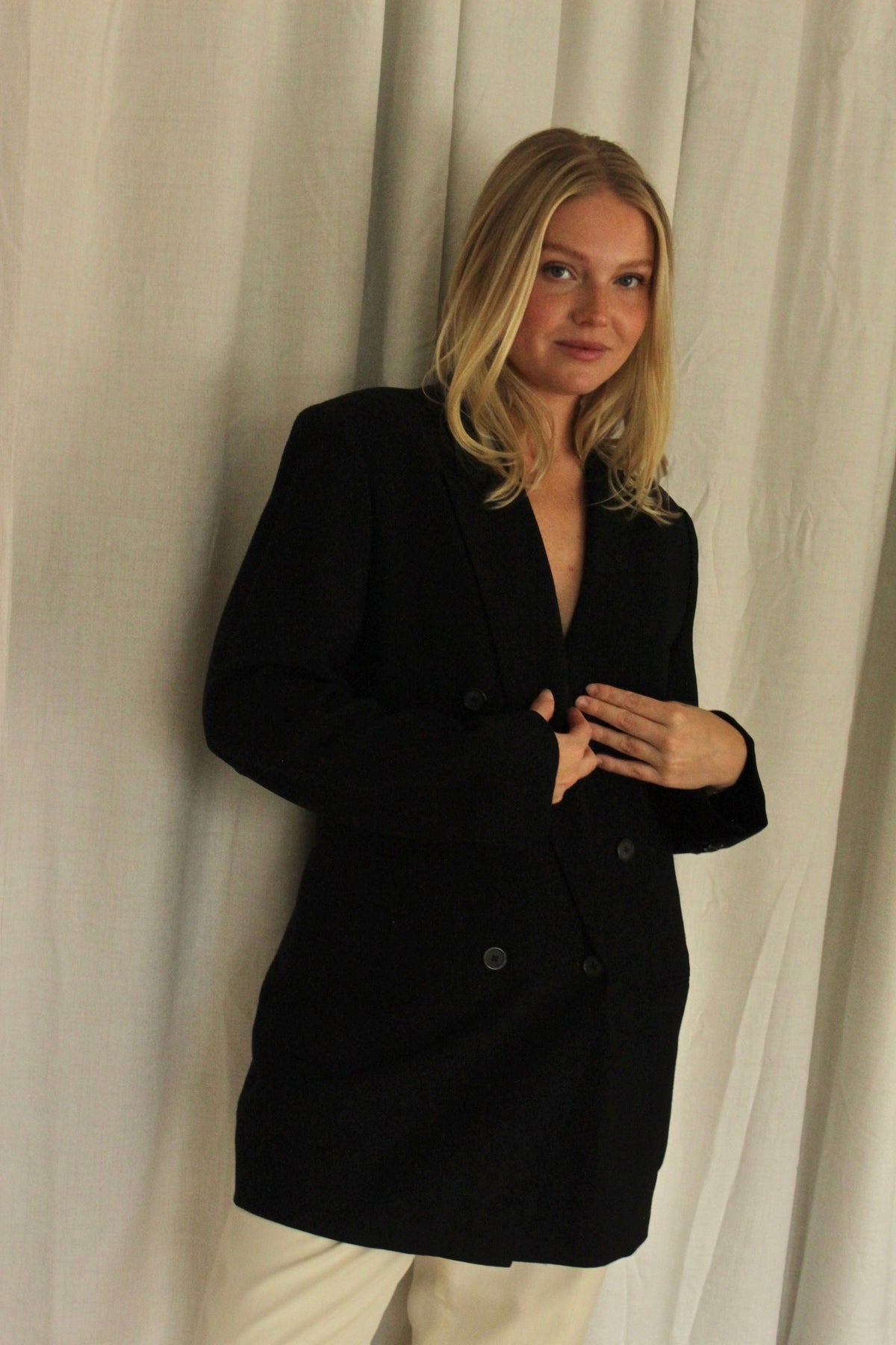 Vintage DKNY Pure Wool Double Breasted Blazer