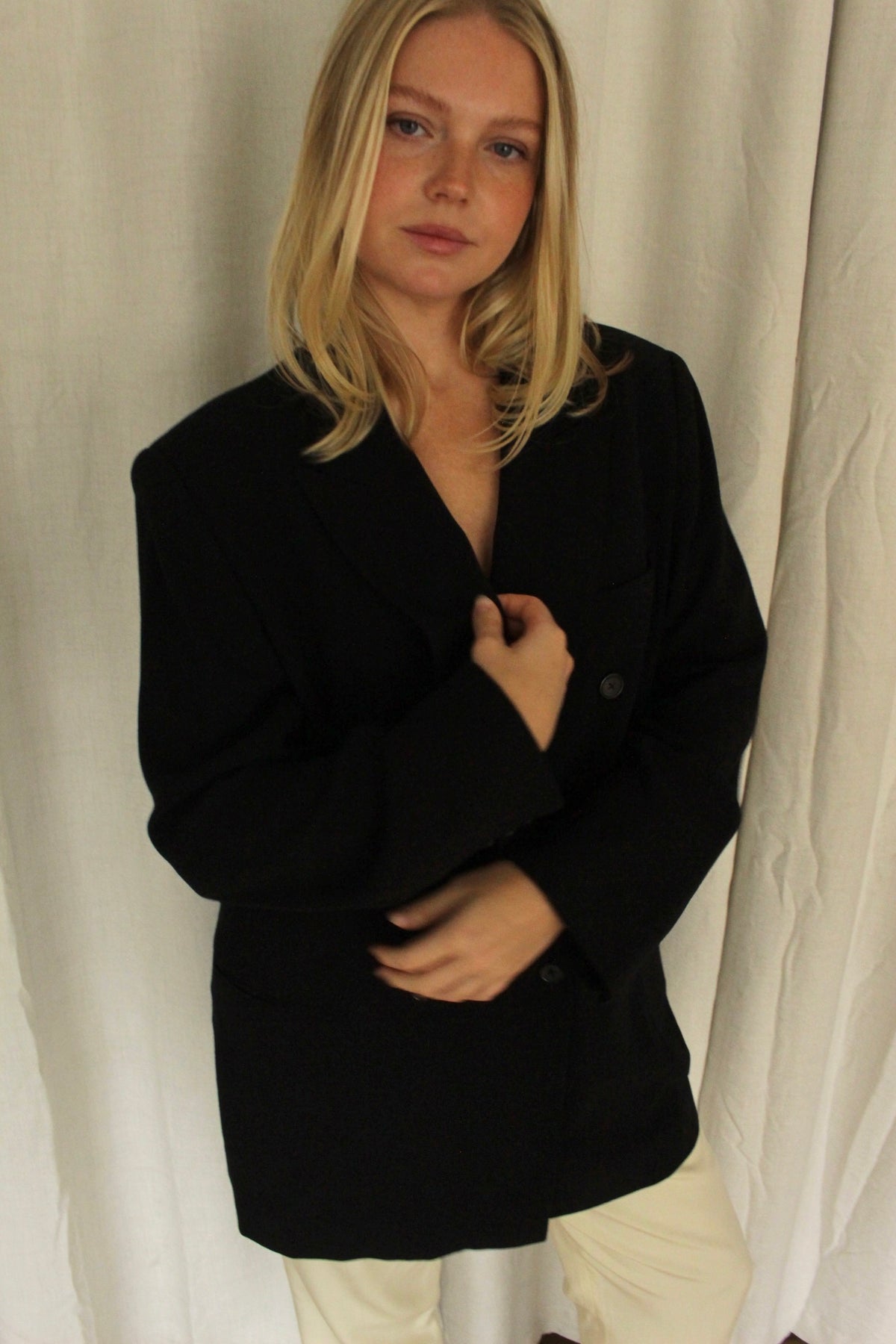 Vintage DKNY Pure Wool Double Breasted Blazer