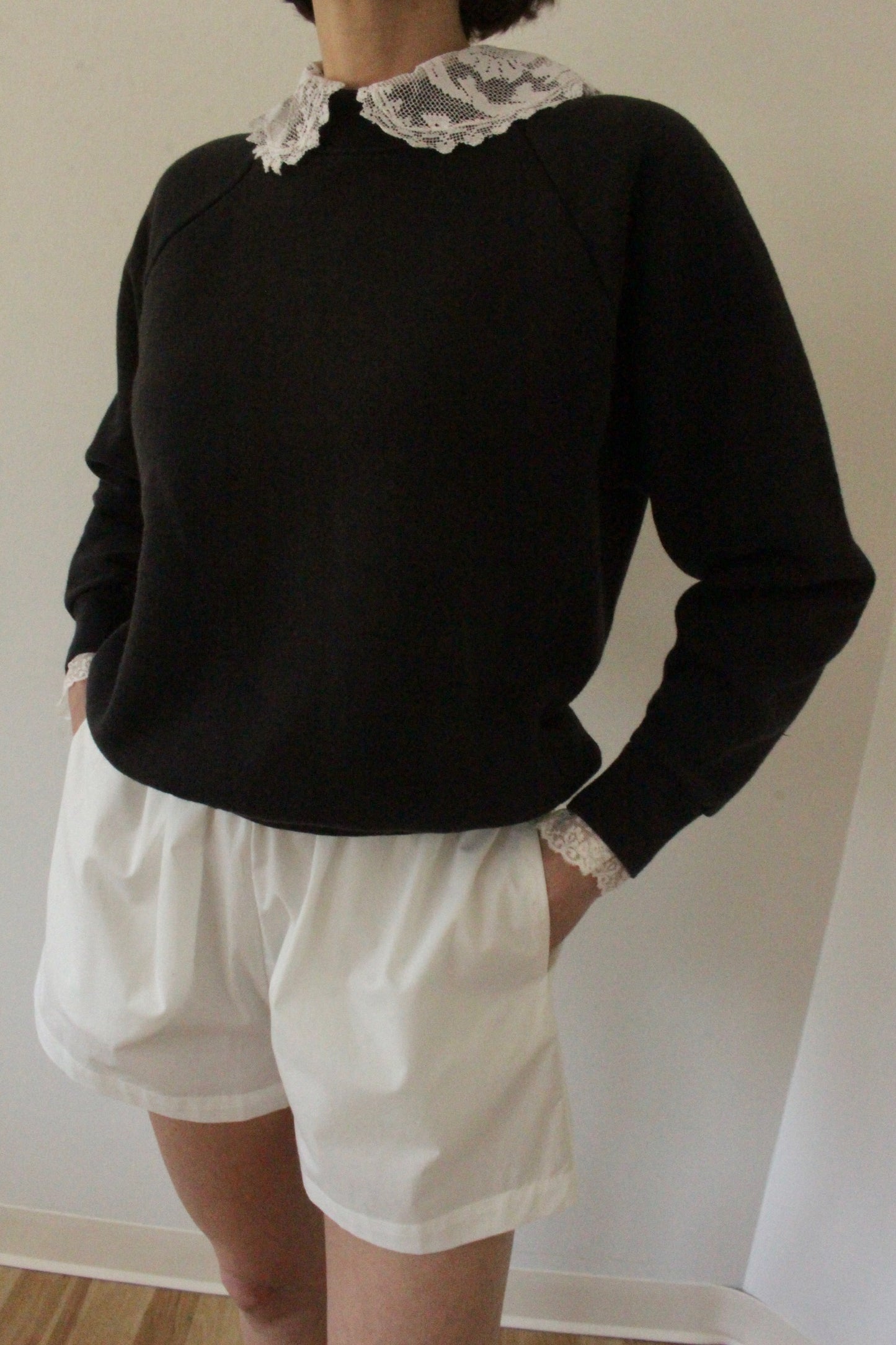 Reworked Vintage Collared Crewneck
