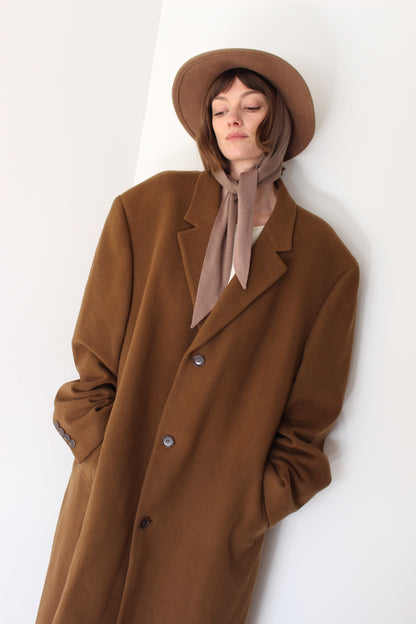 Gorgeous Calvin Klein Toffee Wool Coat