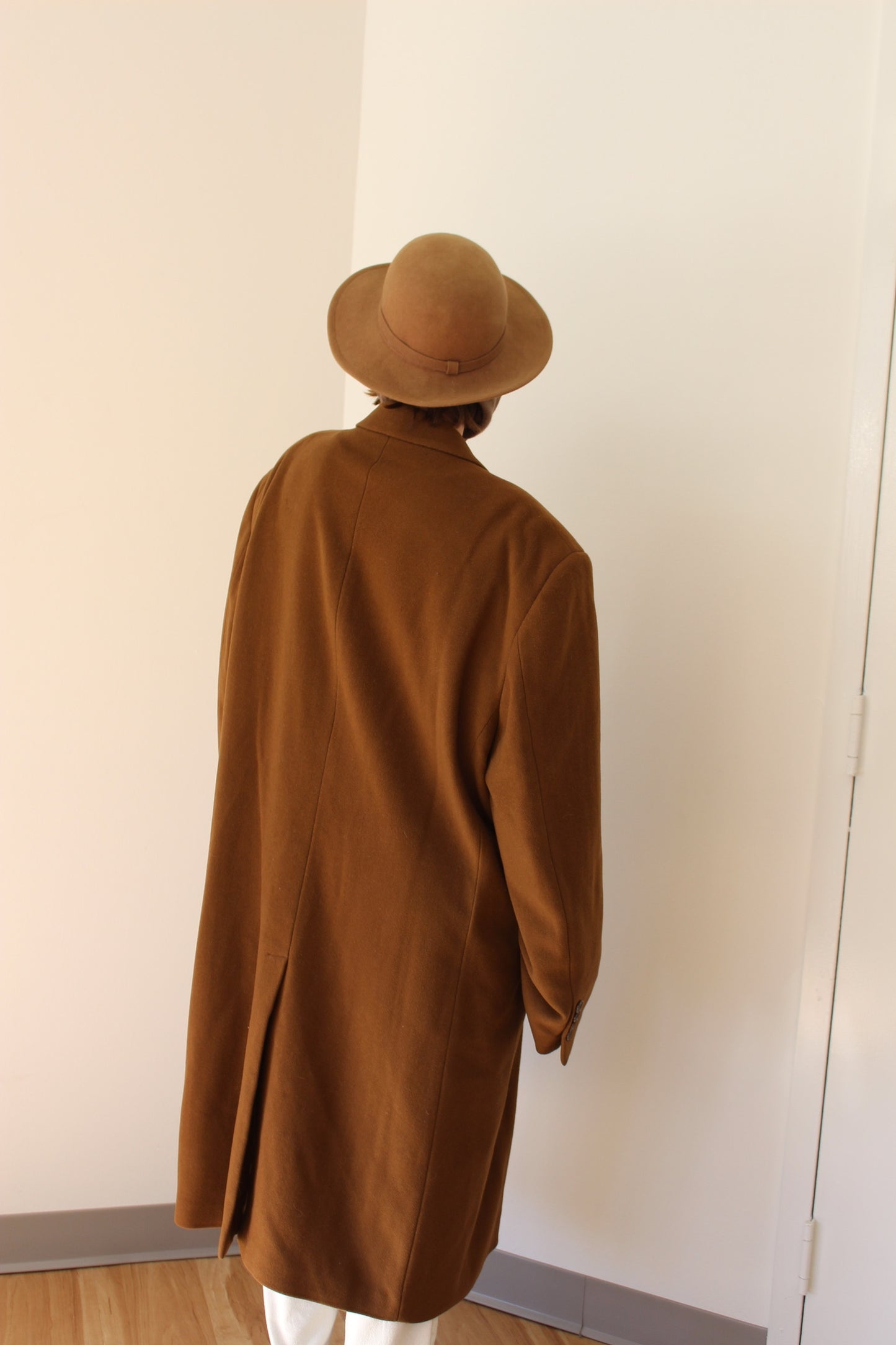 Gorgeous Calvin Klein Toffee Wool Coat