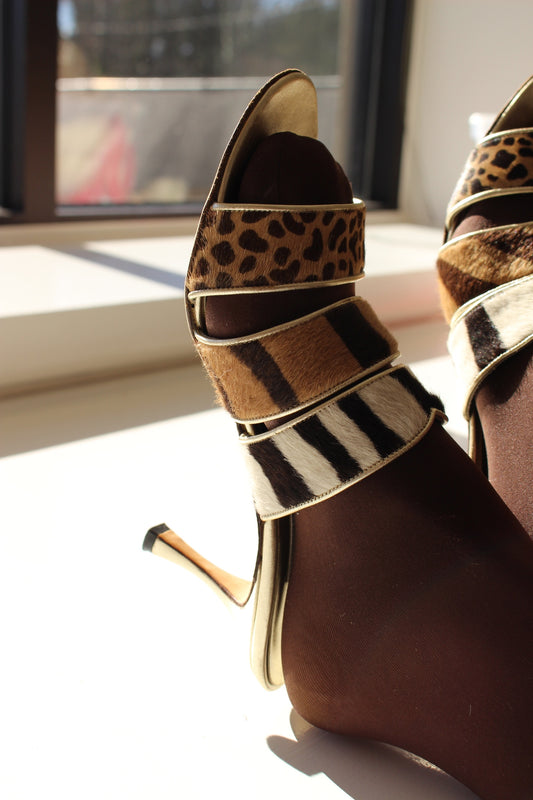 Amazing Manolo Blahnik Multi-Strap Heel