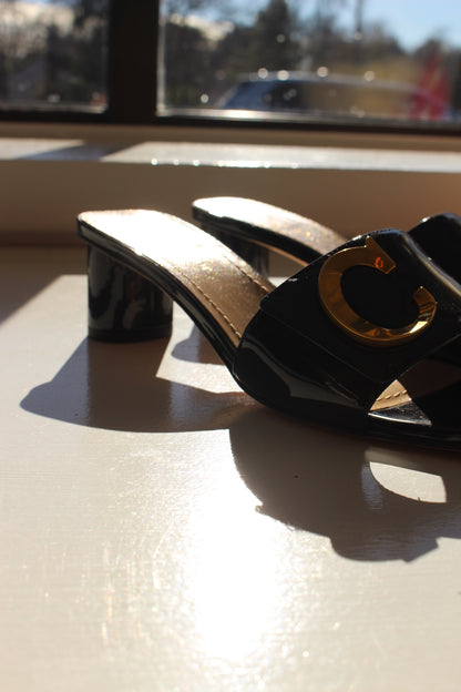 Stunning Christian Dior Patent Leather Mule