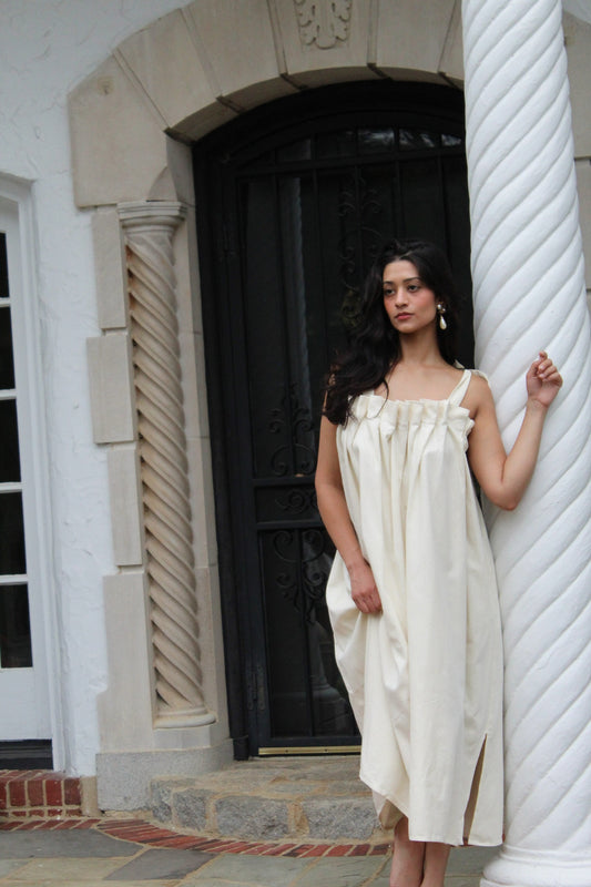 Toni Woven Silk  Dress