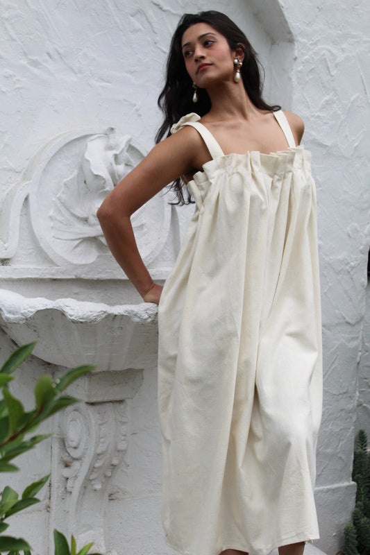 Toni Woven Silk  Dress