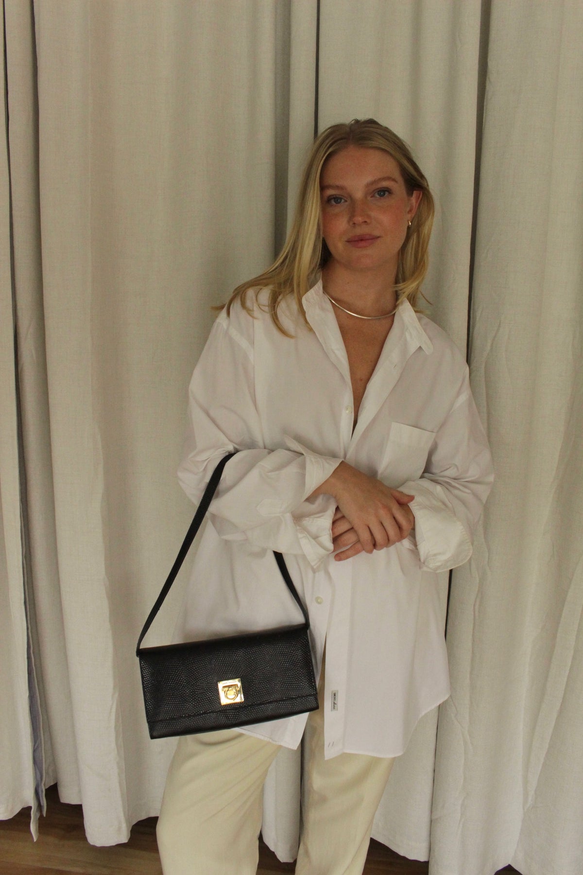 Vintage Crisp White DKNY Cotton Shirt