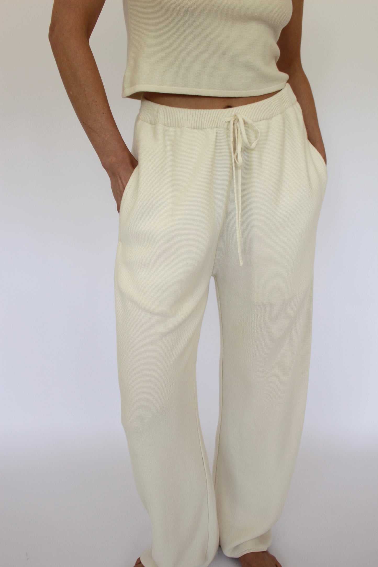 Sebby Cotton Seed Stitch Pant