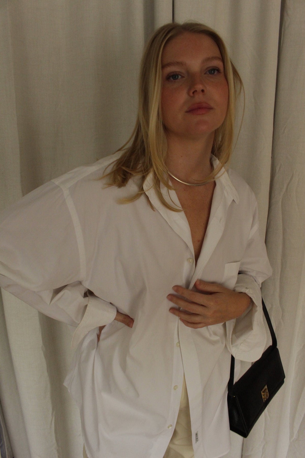 Vintage Crisp White DKNY Cotton Shirt