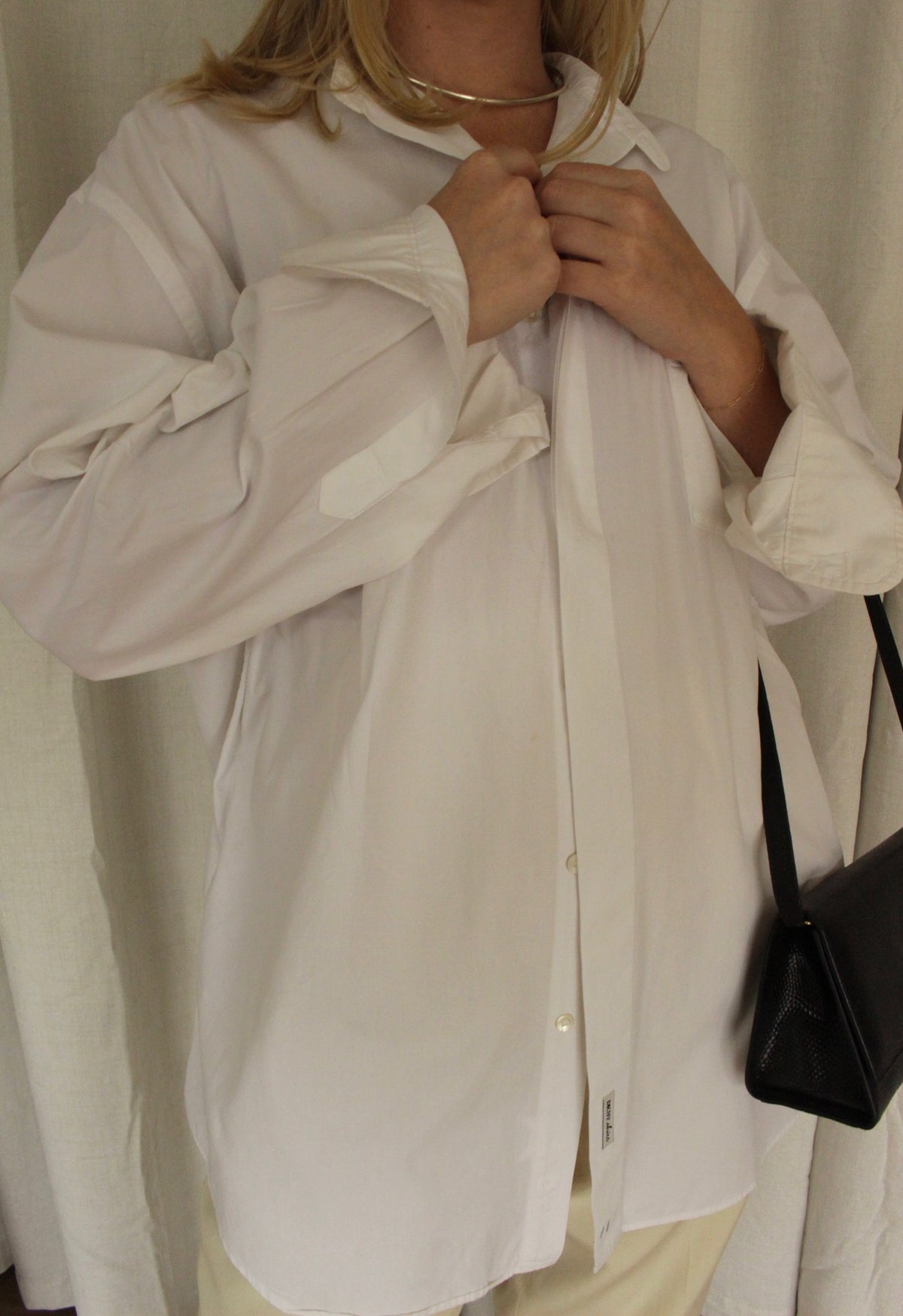Vintage Crisp White DKNY Cotton Shirt