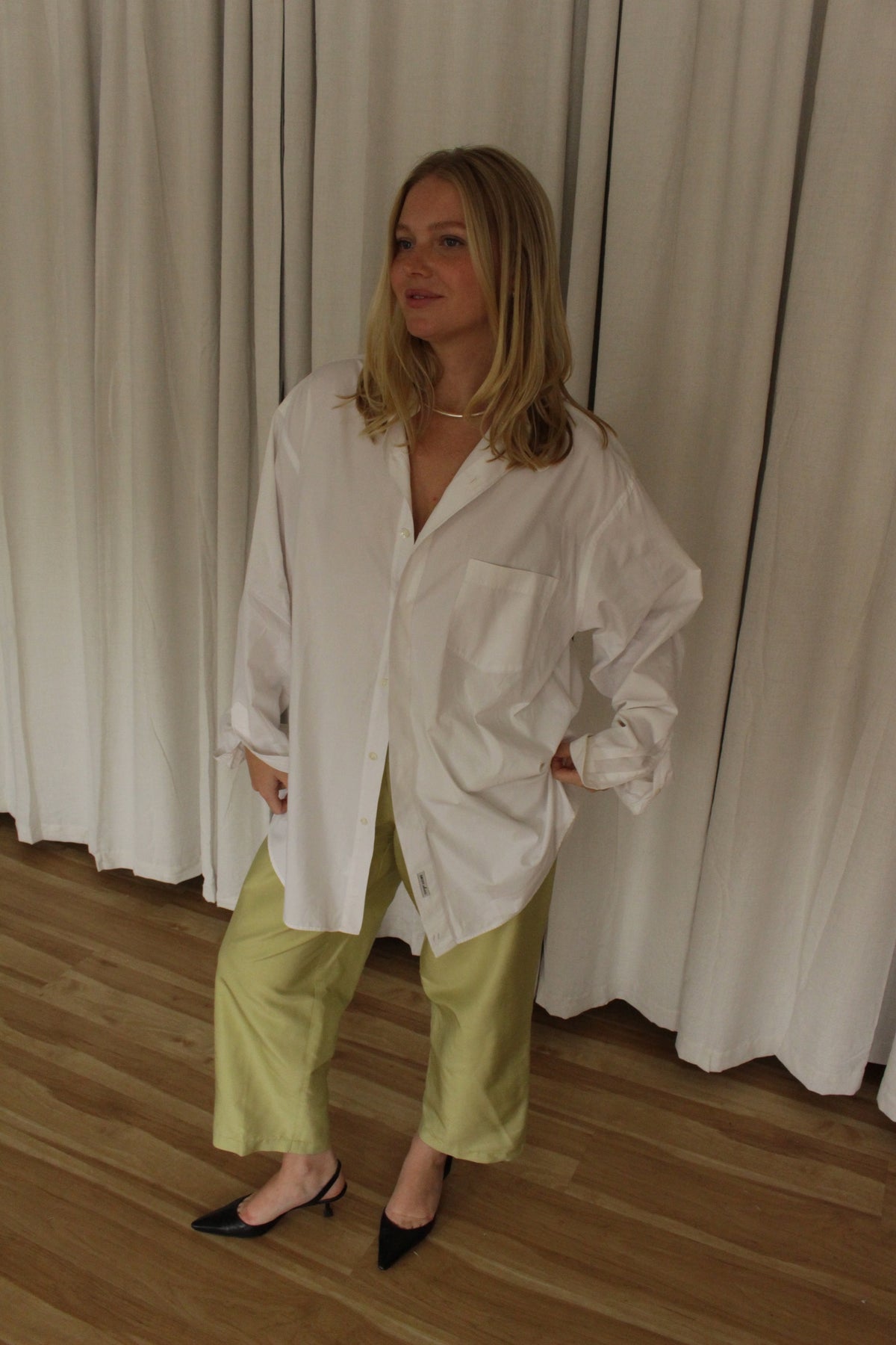 Vintage Crisp White DKNY Cotton Shirt