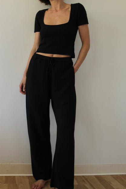 Sebby Cotton Seed Stitch Pant