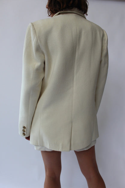 Skyler Woven Silk Blazer