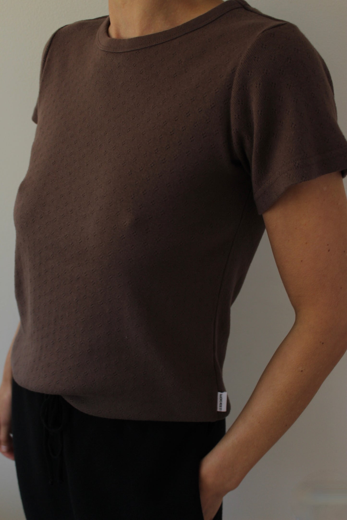 Pointelle Babe Tee