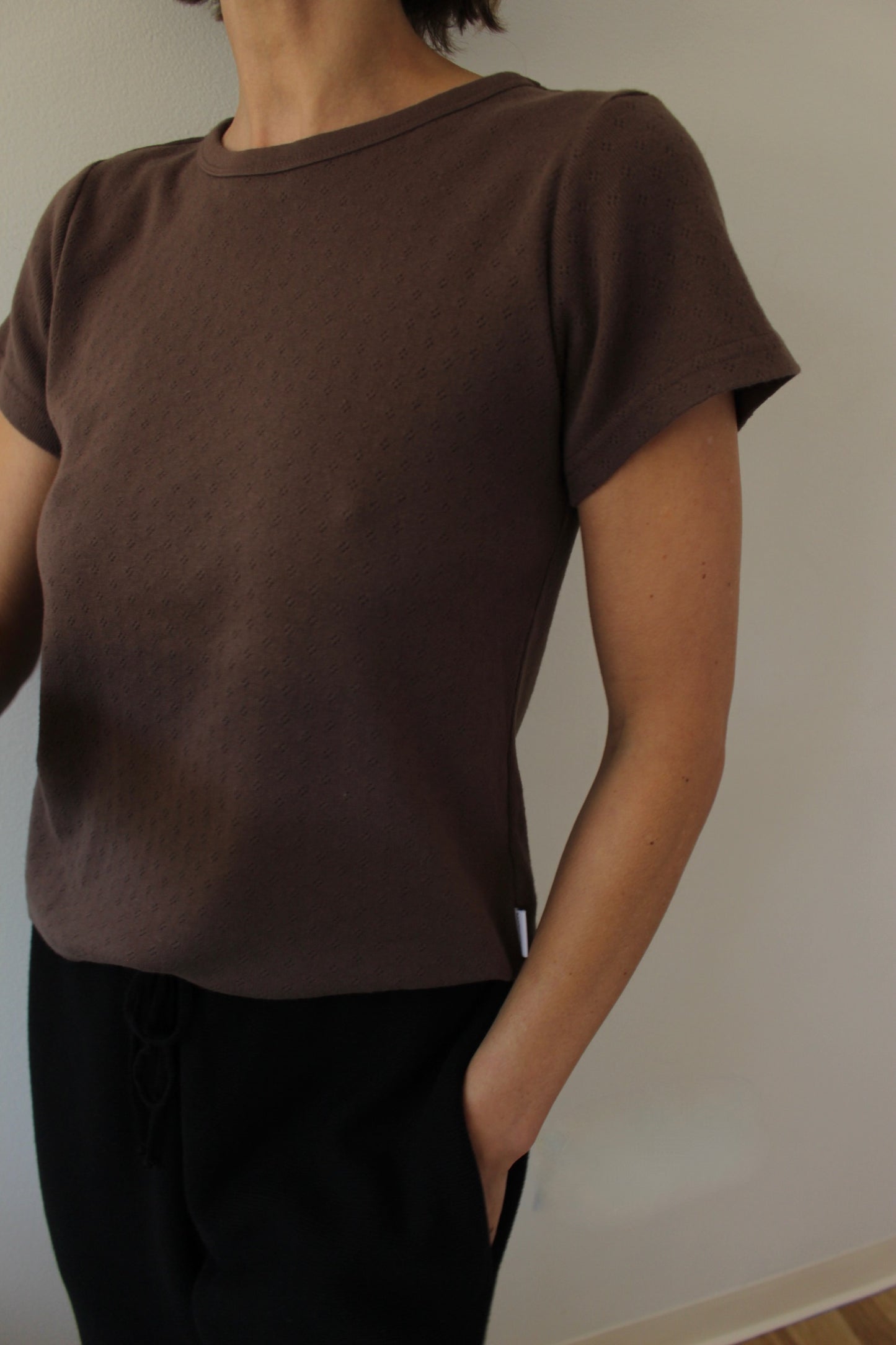 Pointelle Babe Tee