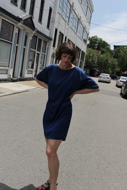 Rare Vintage Ralph Lauren Purple Label Silk Shift Dress