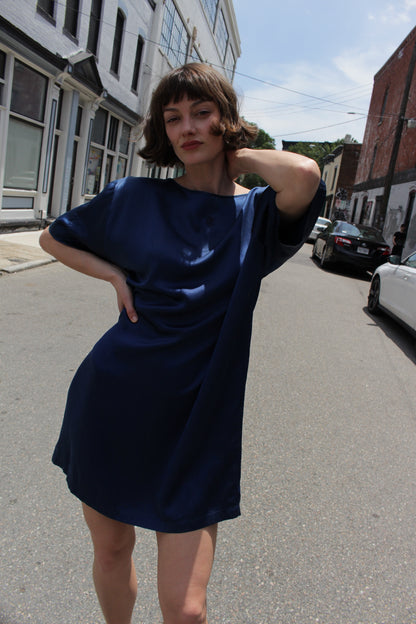 Rare Vintage Ralph Lauren Purple Label Silk Shift Dress