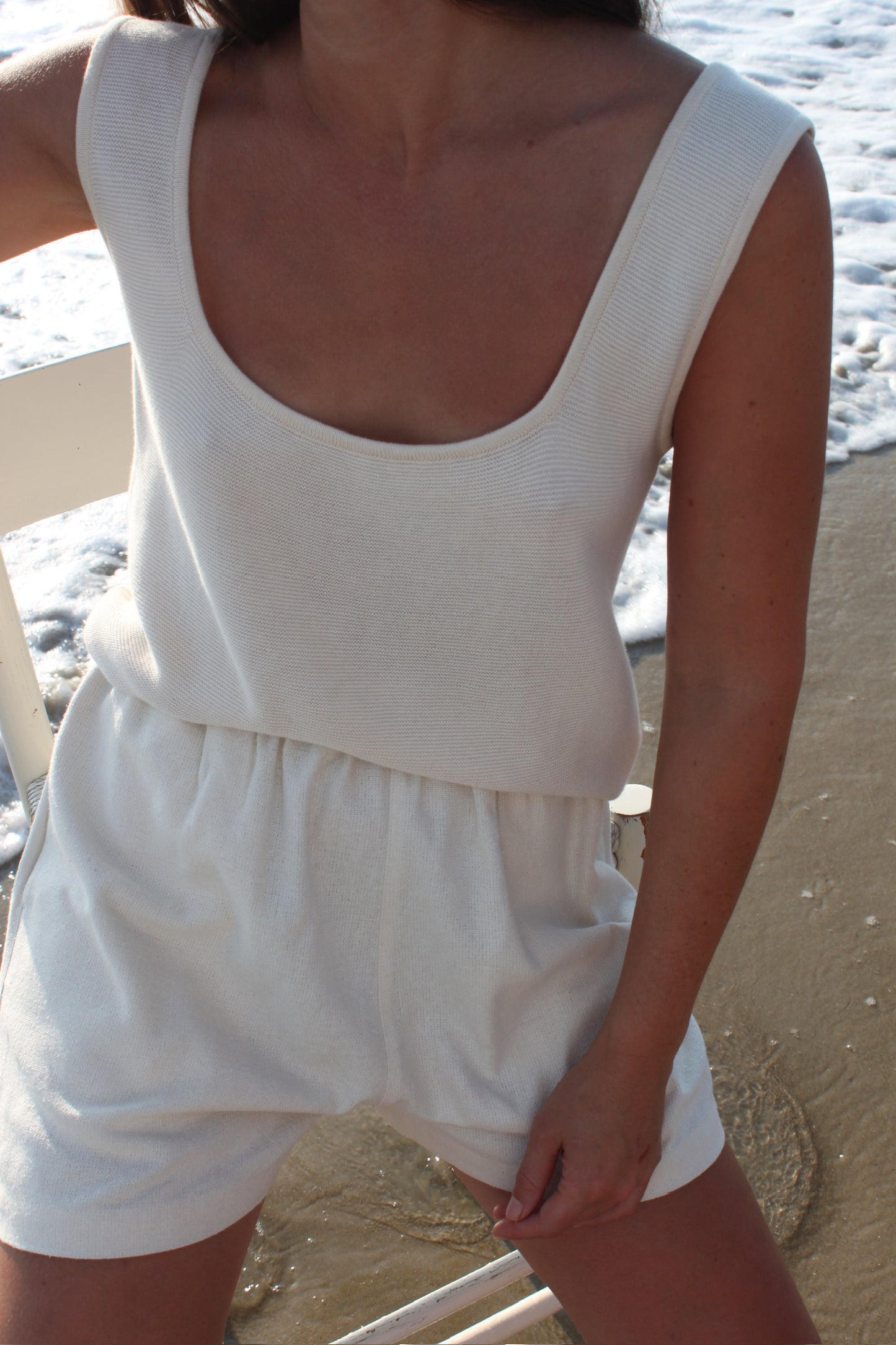 Sally Cotton Seed Stitch Top