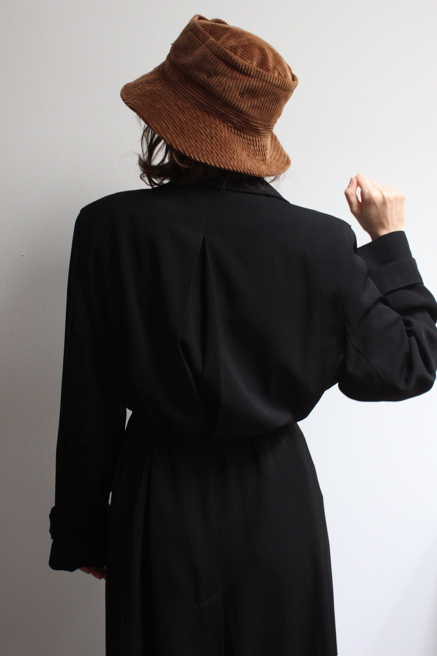 Vintage Onyx Belted Coat